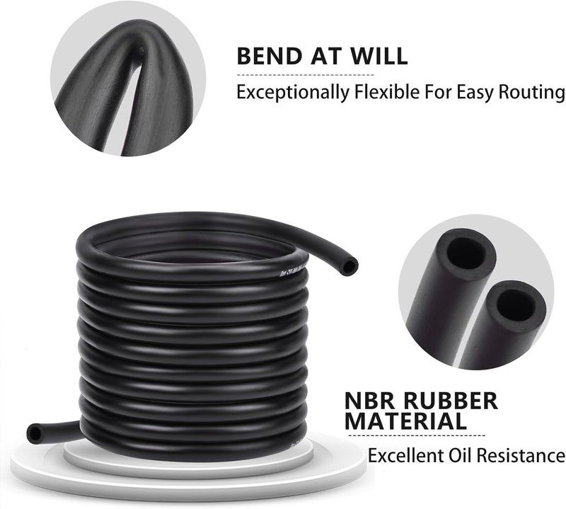 YTM 10 Feet 3/16 Inch ID Fuel Line with 2Pcs Fuel Filters for Kawasaki for honda Predator Lawn Mower Generator Chainsaws Go-Karts ATV Small Engine Generators X120 GX160 GX120 GX100 GX200 GX390 - Image 4